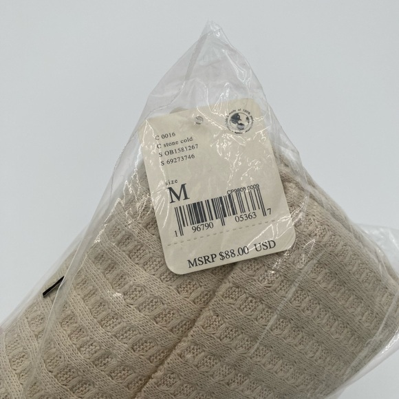 Free People Juicy Long Sleeve‎ Slouchy Turtleneck Shirt Sweater Stone Cold (NWT) - Picture 5 of 8